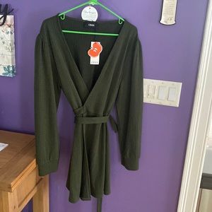 NWT cider size large wrap dress
